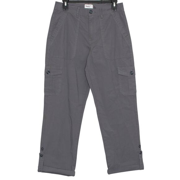 Curve Appeal Pants Cargo Crop Outdoor Y2K Gorpcore Hiking Utility Gray Size 6/28 - Picture 1 of 5